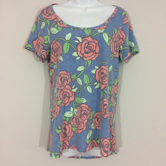 LuLaRoe Tops - LuLaRoe Womens S Floral Simply Comfortable T-Shirt